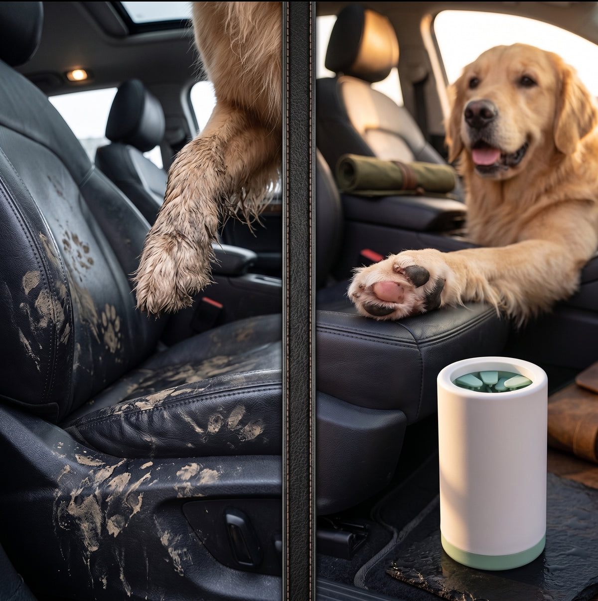 Dog Paw Cleaner Cup – Quick & Easy Muddy Paw Washer